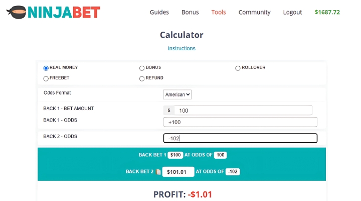 early-payout-matched-betting-ninjabet-make-money-online-calculator