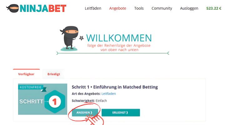 kostenlose-anmeldung-ninjabet-matched-betting-geld-verdienen-grundlagen